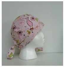 Cap Surgical Hat Mermaid Pink Nurse Doctor Scrub Medical Cotton Chef Kitchen