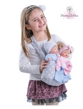 MARINA & PAU Pepotes Gemelli in Borsa 26cm Bambola Bambolotto Neonato  