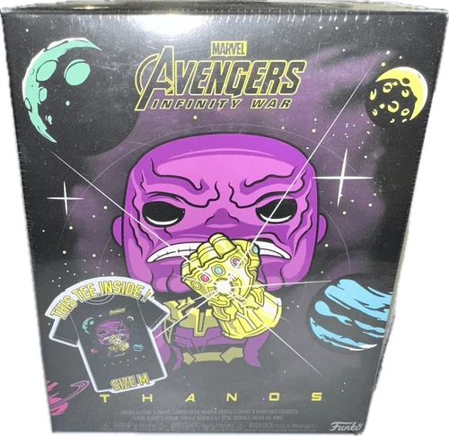 Marvel Avengers Infinity War Thanos TEE & POP! Size M