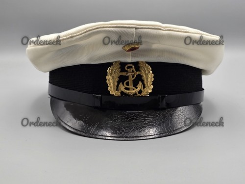 EARLY GERMAN ARMY PEAKED CAP NAVY FOR SERGEANTS SIZE 58 - 1966 KÜPPER - Picture 11 of 13
