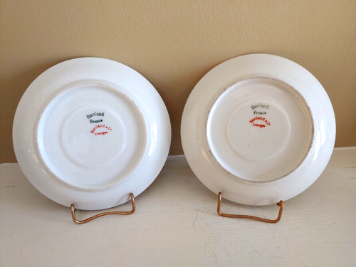 Vintage Haviland Limoges china Pair of demitasse Cups & Saucers - Picture 3 of 5