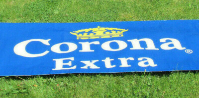 Corona Extra Bier Banner Lkw Plane ca. 300 x 80 cm Rarität siehe Fotos
