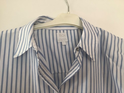 Wunderschöne Oversize Better Rich Bluse blau-weiß gestreift Gr. S neu o. Etikett - Bild 2 von 2