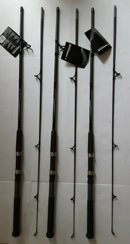 LOT 3 COMPETITOR SOUTH BEND 7 FOOT FT 2-PIECE MEDIUM HEAVY SPINNING ROD CATFISH