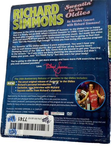 Richard Simmons - Sweatin to the Oldies (DVD 2013) Workout DVD With Upbeat Music - Imagen 4 de 7