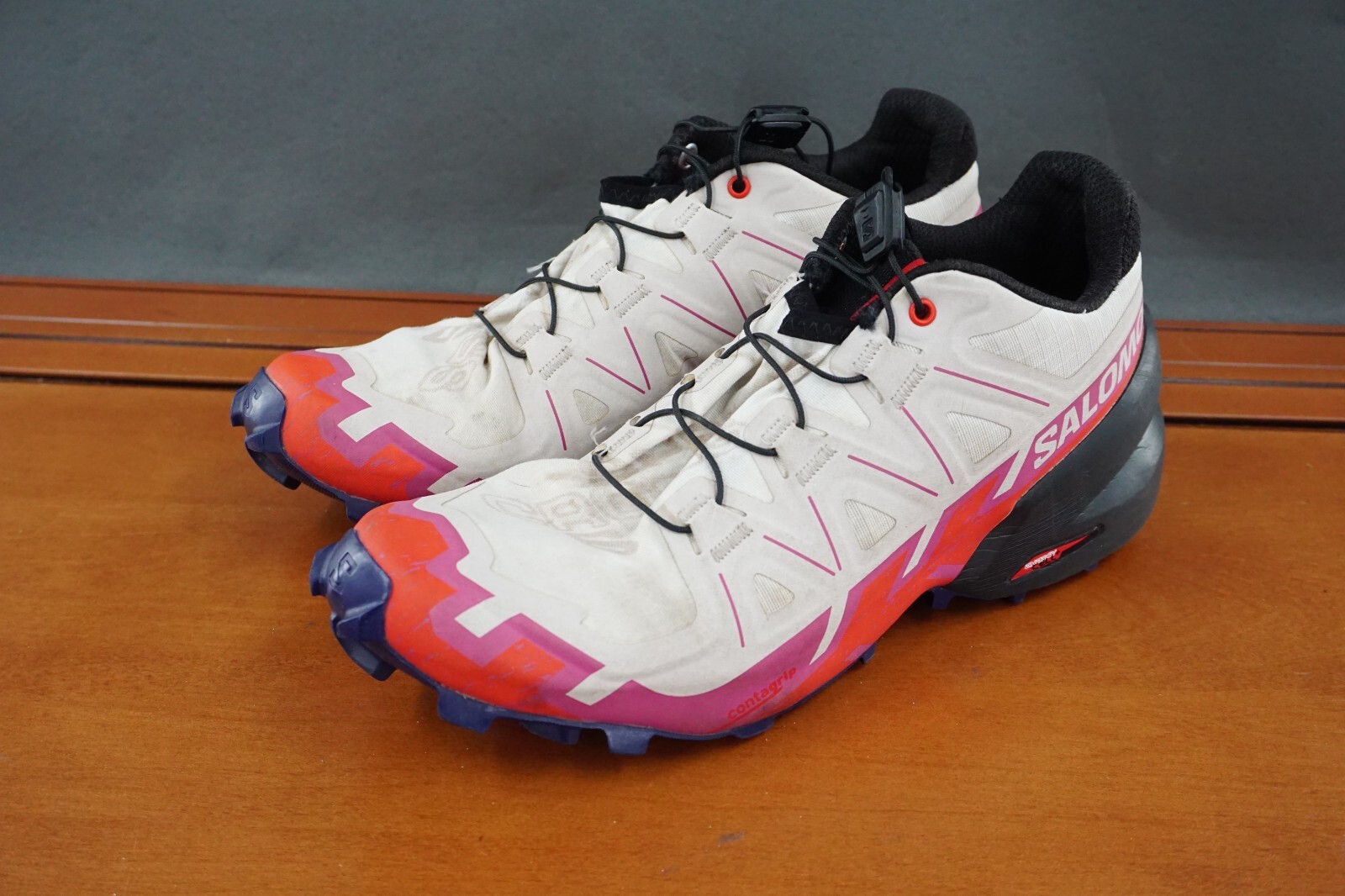 Scarpa da trekking Salomon Speedcross 6 donna taglia 6 5 bianca sintetica stringata