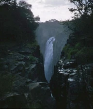 Vintage Stereo Realist Photo 3D Slide AFRICA Victoria Falls