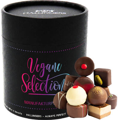 Hallingers Vegane Selection XXL Vegane Pralinen handmade teils mit Alkohol