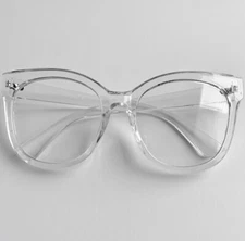Oversized XXL Square CAT EYE Large Clear Lens Women Eyeglasses Fashion Frames XL