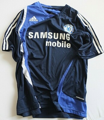 adidas CHELSEA FC サッカー トレーニングウェア Samsung Mens ADIDAS CHELSEA FC Samsung Football Shirt Size 44-46 ins