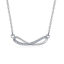 Silber Anhänger mit Kette Infinity  Unendlichkeit Sterlingsilber 925 NE101172