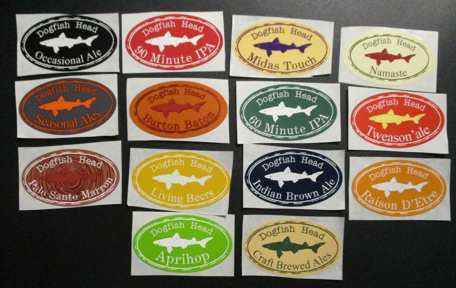 DOGFISH HEAD 14 STICKER PACK LOT decal craft beer brewing brewery dog fish B