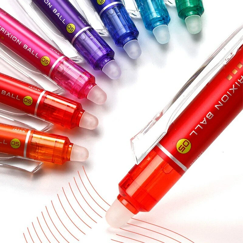 1/3/5 Pilot Frixion Ball Erasable Rollerball Pen - Blue/Black/Red - 0.5 / 0.7mm - image 3 of 4