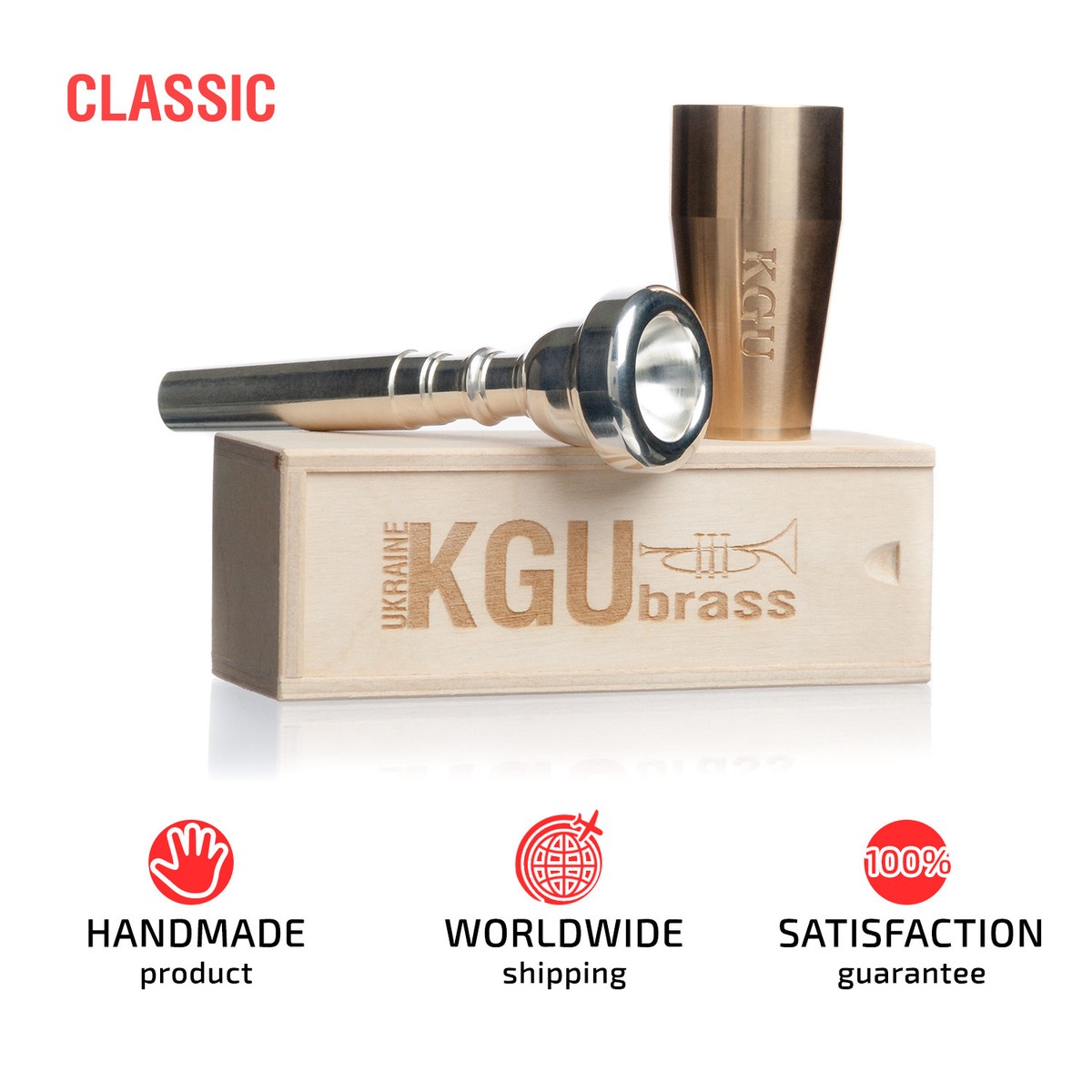 Trumpet Mouthpiece BOOSTER KGUmusic. 7 CUSTOM Models. Megatone