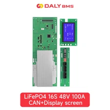 Daly Home Energy Storage LiFepo4 BMS 16S 48V 100A CANBUS RS485 Solar System