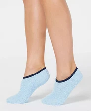 Womens Soft Fuzzy Liner Socks Baby Blue One Pair CHARTER CLUB $10 NWT