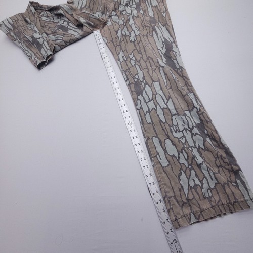 Vintage SafTBak Rebark Camo Pants Mens 30 x 31 Lightweight Hunting Faded USA - Picture 8 of 11