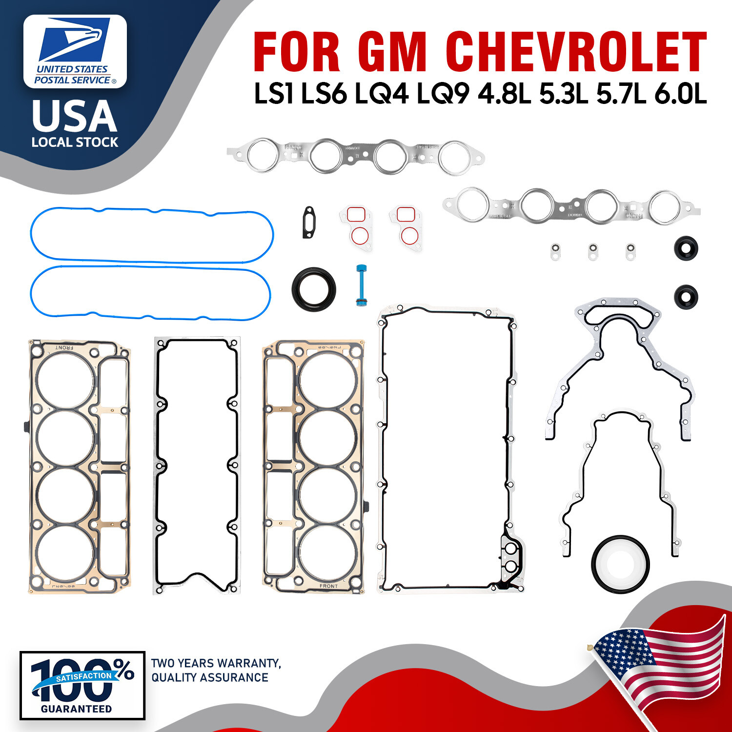 NEW Gasket Kit LS9 Head Gaskets Fit For GEN IV LS LS2/LS3/4.8L/5.3L/6.0L/6.2L