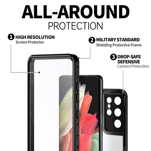 For Samsung Galaxy S21 / S21+ Plus S21 Ultra 5G Case Waterproof Shockproof Cover - Picture 2 of 16