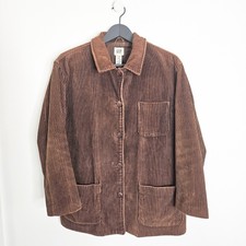 Vtg Y2k Gap Brown Corduroy Utility Chore Pocket Jacket M Unisex Minimalist