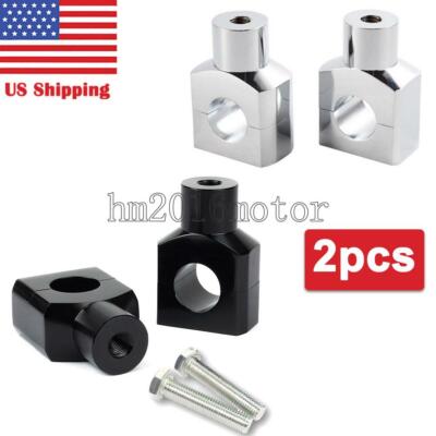 1'' 25mm Motorcycle Handle Bar Adapter Risers Clamp For Harley Fatboy Classic
