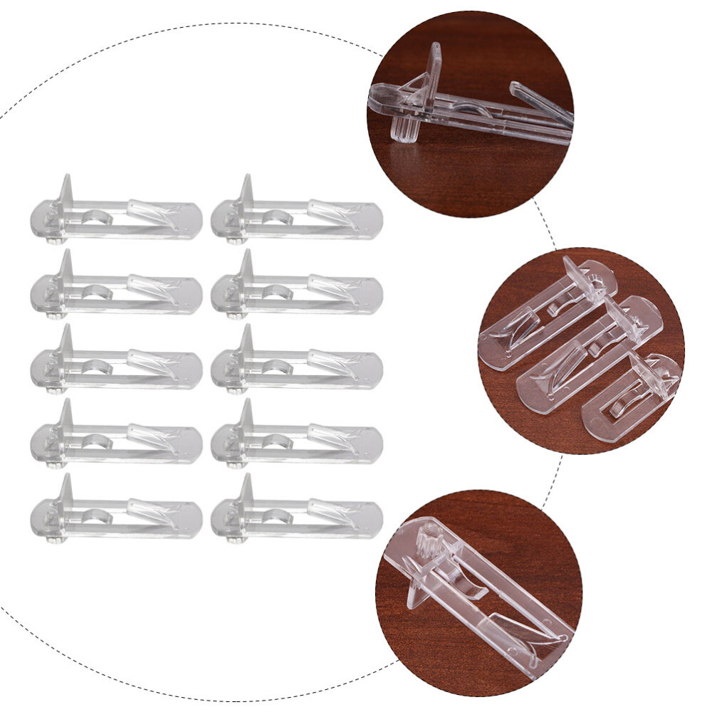 30 pcs Locking Shelf Clips Shelf Support Pegs Shelving Brackets