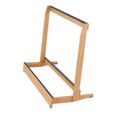 Folding Hardwood Guitar Case Rack for Multi Cabinet Space Saving for Home Studio