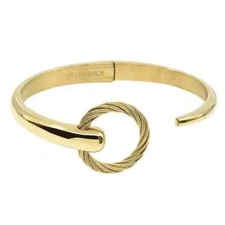 Charriol Geneve Infinity Zen Steel Yellow Gold Bangle  - 04-404-1232-0C - Size M
