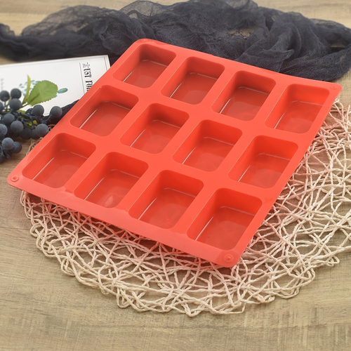 Silicone Mini Loaf Pan, Non-Stick Mini Bread Pan, 12 Cavity Silicone Bread Bakin - Picture 2 of 7