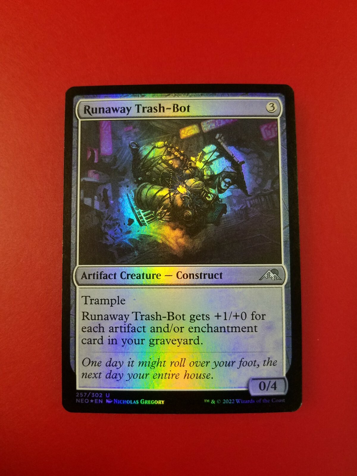 1x Runaway Trash-Bot | FOIL | Kamigawa Neon Dynasty | MTG Magic Cards | eBay