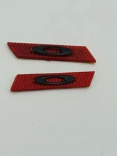 OAKLEY SUTRO SUNGLASSES REPLACEMENT SIDE LOGO ICON BLACK & RED TEMPLE TAG