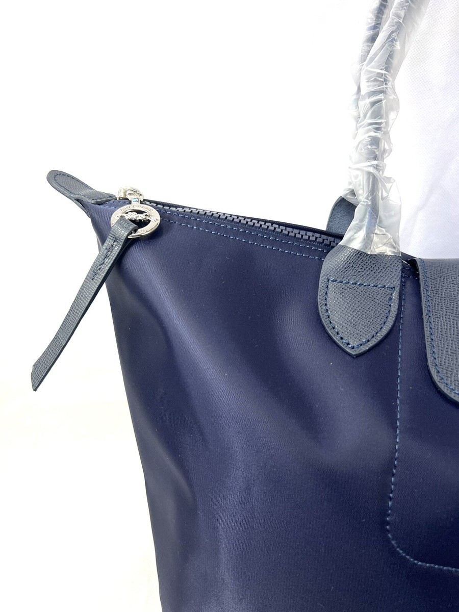 New Longchamp Le Pliage Neo Large 1899 Navy Blue Top Handle
