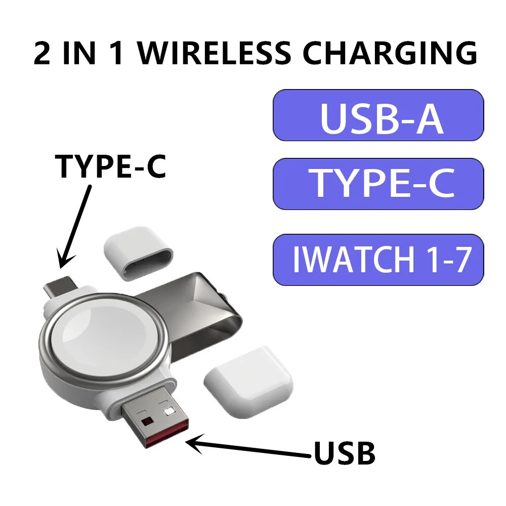 Wireless iWatch Charger USB Charging For Apple Watch Series SE