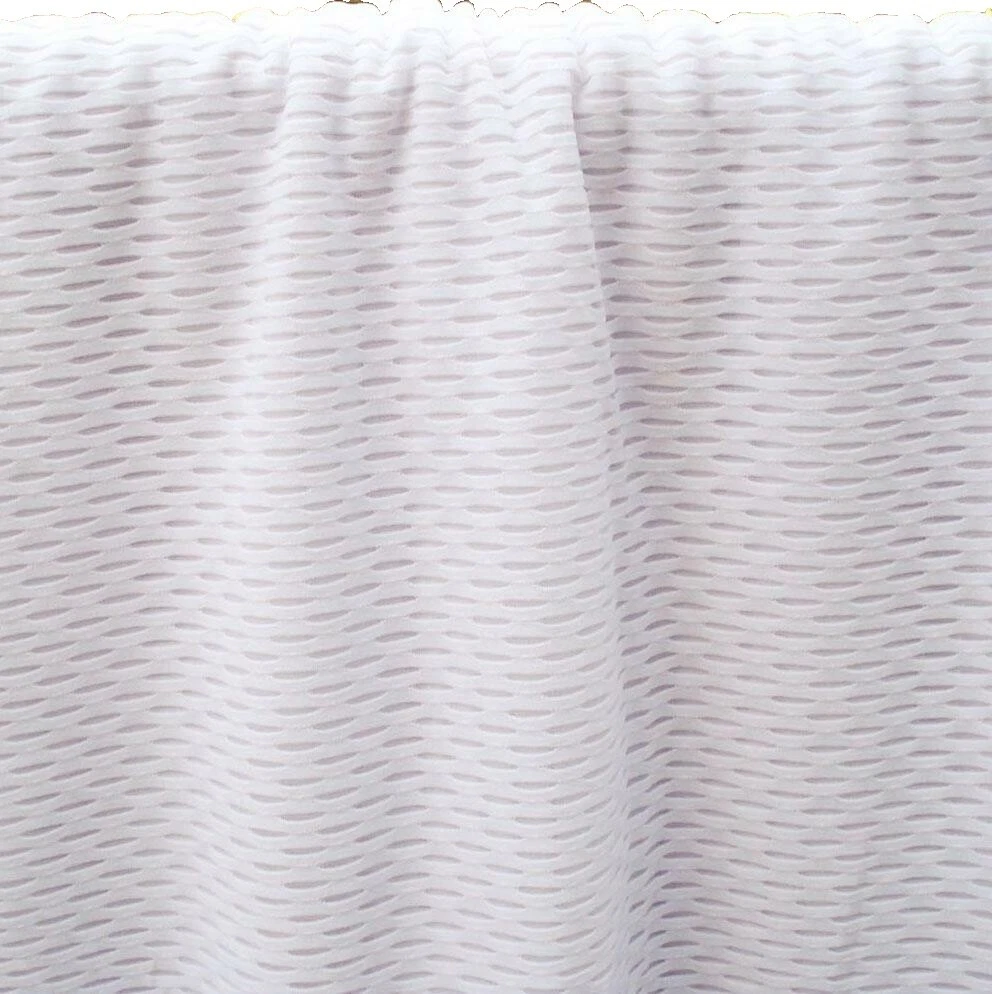 Tejido de punto sólido blanco/telas artesanales liso