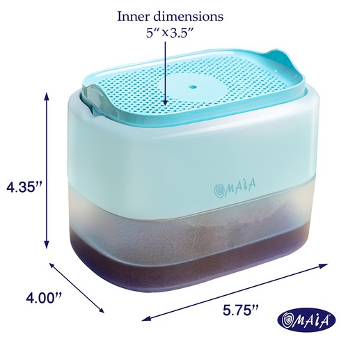 Dish Soap Dispenser For Kitchen Sink Blue Kitchen Gadgets 2023 Dishwashing Liqui - Picture 5 of 6