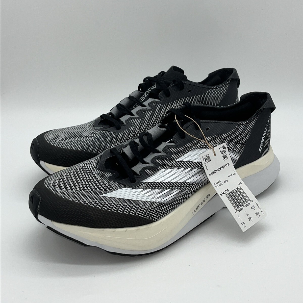 Adidas Adizero Boston 12 メンズ　美品 adidas Adizero Boston 12 Dash Grey Lucid Red Lucid Lemon
