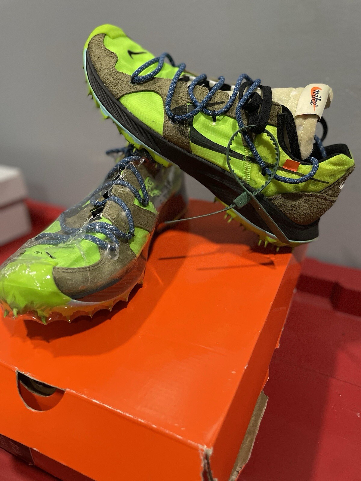 OFF WHITE X NIKE Taglia 12 5 Nike Off White x Air Zoom Terra Kiger 5 Atleta in Progress Electr