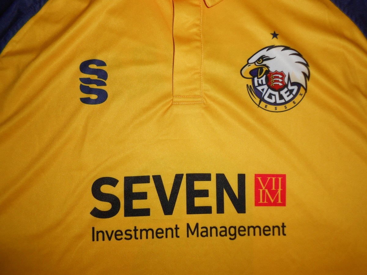 MAILLOT CRICKET NEUF SURRIDGE ESSEX EAGLES - CHOPRA #6 (L) maillot beige 2