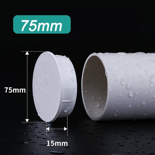 PVC Blanking Plug Water Drain Pipe Fitting End Cap Stopper 50mm 75mm 110mm 160mm - Picture 6 of 8