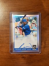 Richard Urena - 2018 Donruss Optic - Rated Rookie- #RRS-RU - Silver Holo Auto