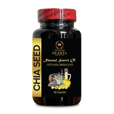 CHIA SEED SUPPLEMENT - Plant-Based Omega 3 6 9 Essential Fatty Acids, Omega 3 -1