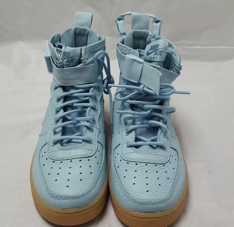 Nike Sf Air Force 1 Mid Gs Aj0424 401 Ocean Bliss Blue Size 6y For Sale Online Ebay