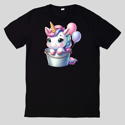 T-Shirt Niedliches Tier im Eimer Baumwolle Fun Spaß Sprüche Lustig Cartoon
