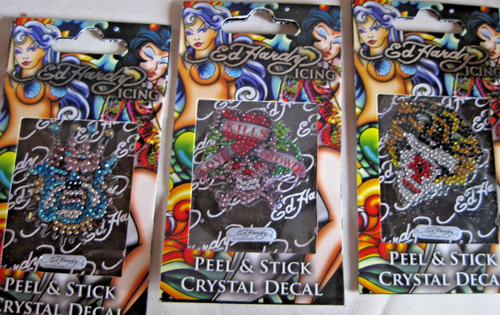 ED Hardy ICING Aufkleber Tiger & Dog & Love Kills Sammlerstücke Ø 5 cm - 第 1/4 張圖片