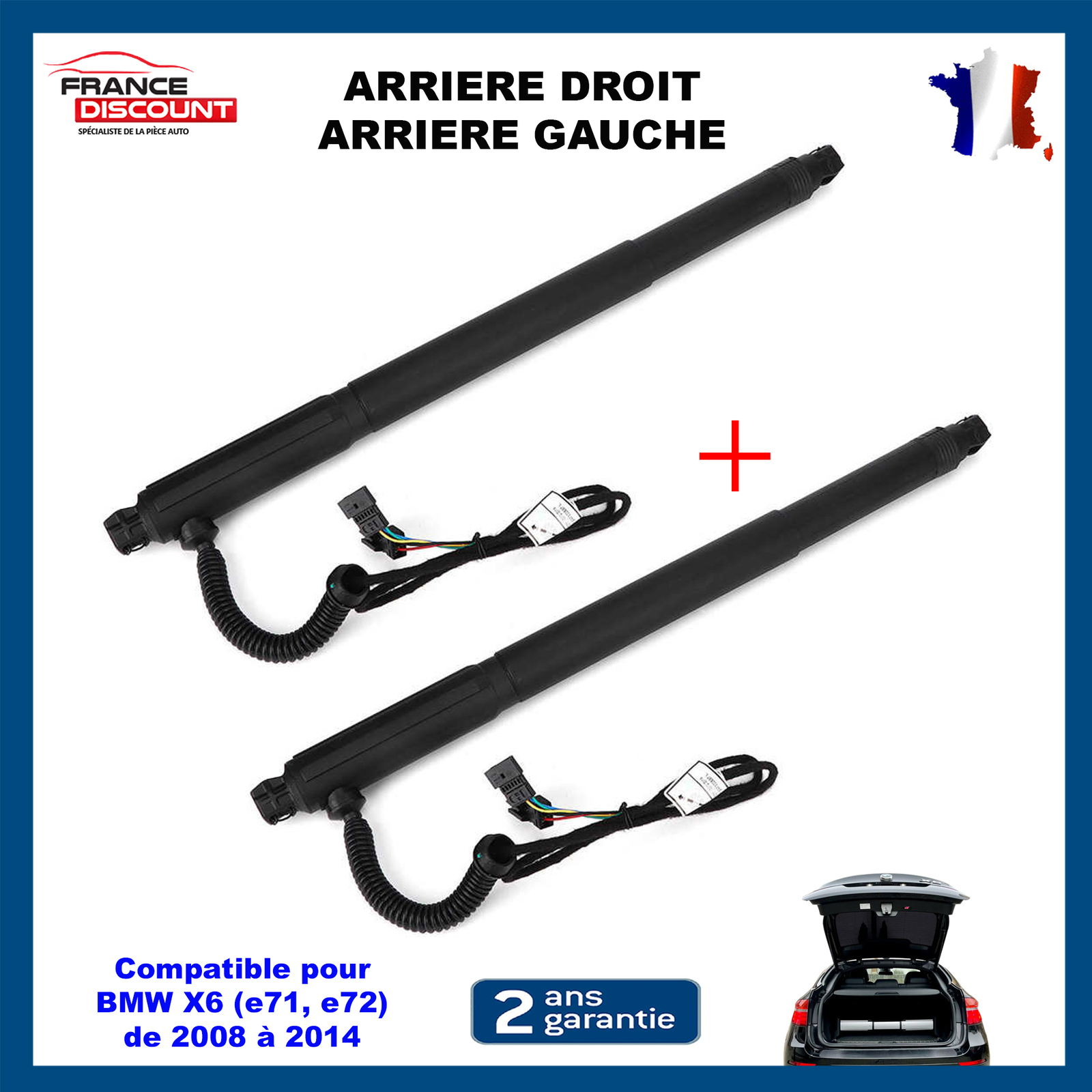 Vérin de coffre électrique arrière droit gauche 51247294589 pour hayon BMW X6