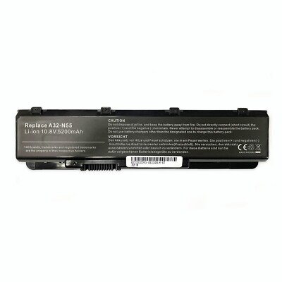 Battery for Asus N45E N45SF N55E N55S N55SF N45SL N75E N75S N75SF N75SV A32-N55