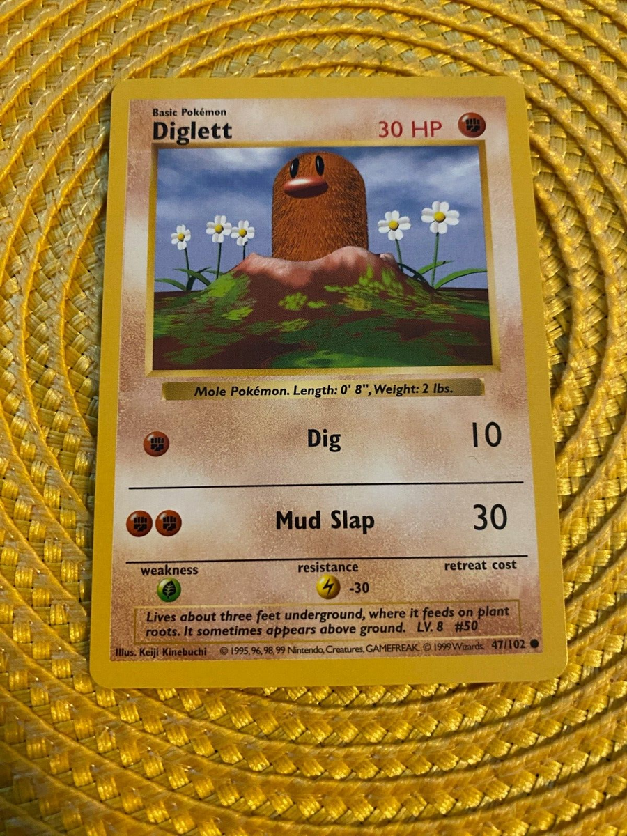 Pokemon Card Diglett Shadowless 47/102 | eBay