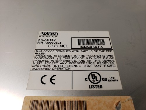 Adtran Atlas 550 AC Base Unit Chassis 1200305L1 - Bild 12 von 12