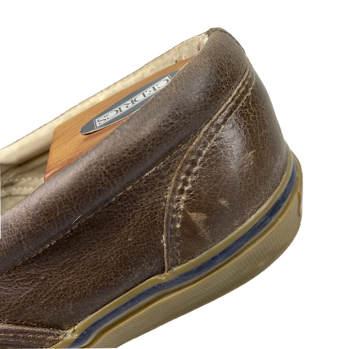 Sperry Top-Sider Mens 10 M Oiled Brown Leather Slip On  display picture 1
