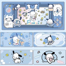 Cartoon Pochacco Mouse Pad Large Keyboard Pads Silicone Table Mat 900x400mm 